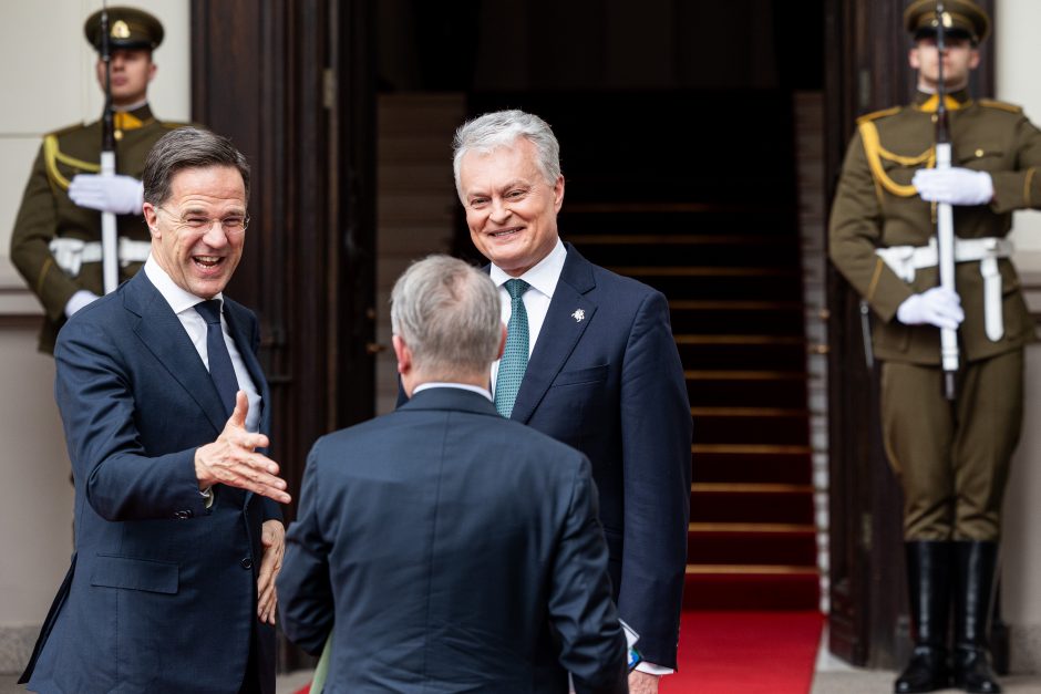 G. Nausėda susitiko su Nyderlandų premjeru M. Rutte