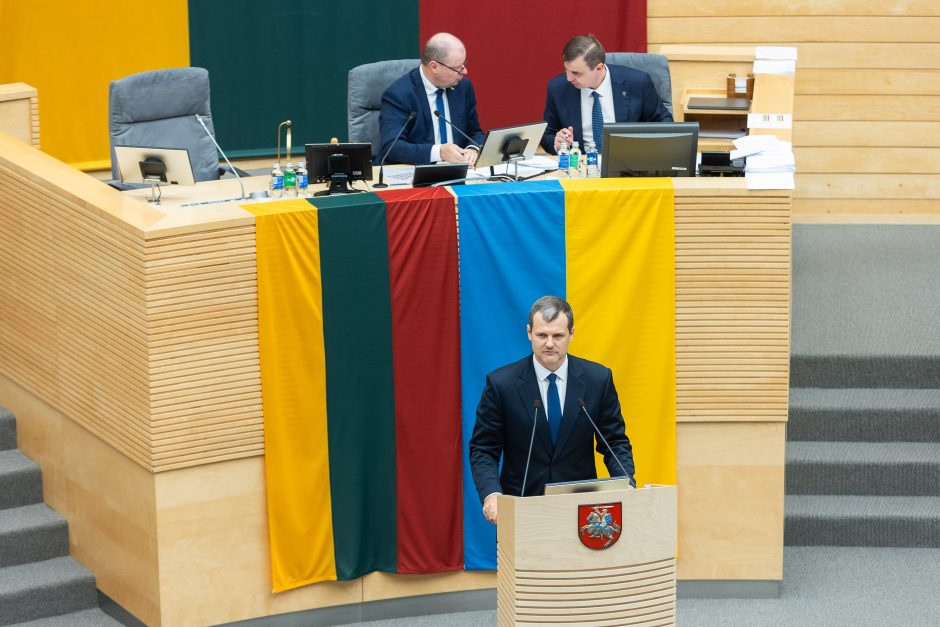 Seimas pritarė G. Palucko kandidatūrai į premjero postą