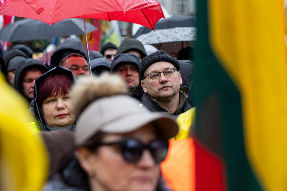 Po K. Navicko pasisakymo žemdirbiai ėmė skanduoti: „Gėda! Gėda!“