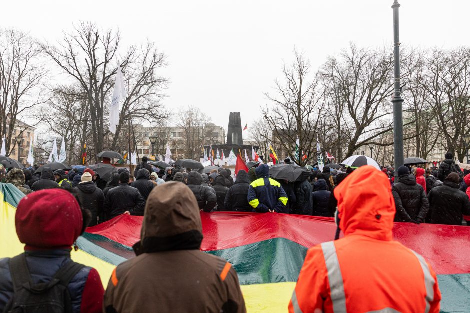 Po K. Navicko pasisakymo žemdirbiai ėmė skanduoti: „Gėda! Gėda!“