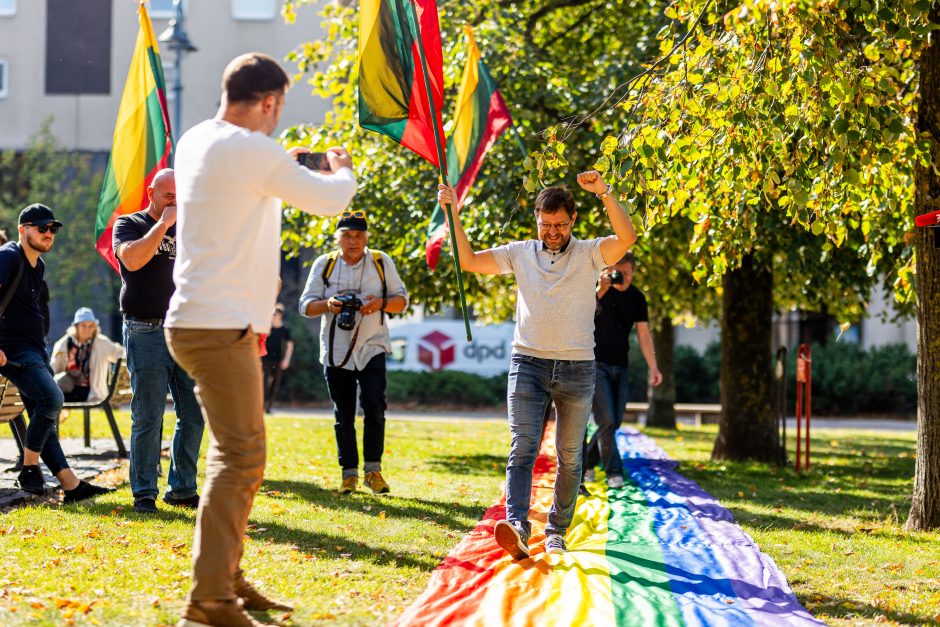 LBGTQ protestas nepraėjo be incidentų: policija pradėjo administracinę teiseną