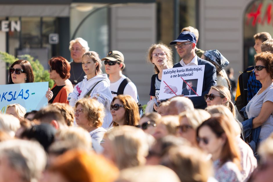 Nacionalinė švietimo agentūra: streikuoja per 2 tūkst. mokytojų, daugiausia – Klaipėdoje