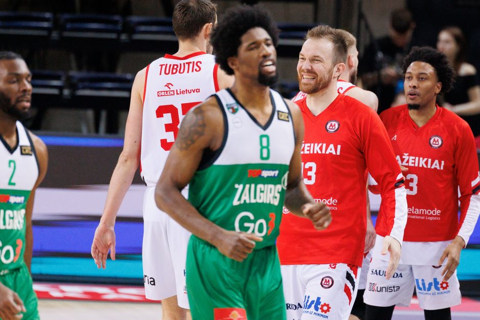 LKL ketvirtfinaliai: Kauno „Žalgiris“ – Mažeikių „M Basket-Delamode“