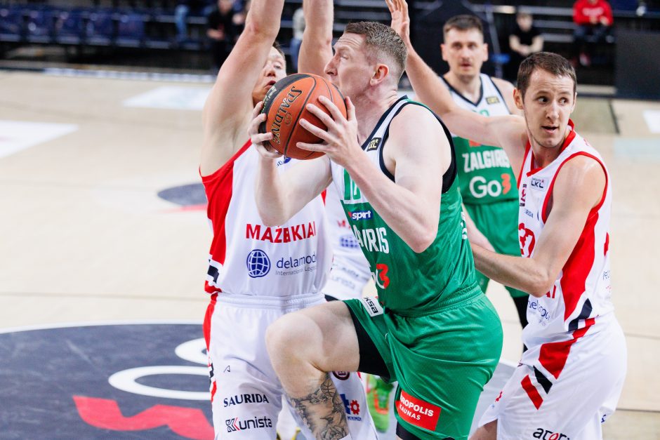 LKL ketvirtfinaliai: Kauno „Žalgiris“ – Mažeikių „M Basket-Delamode“