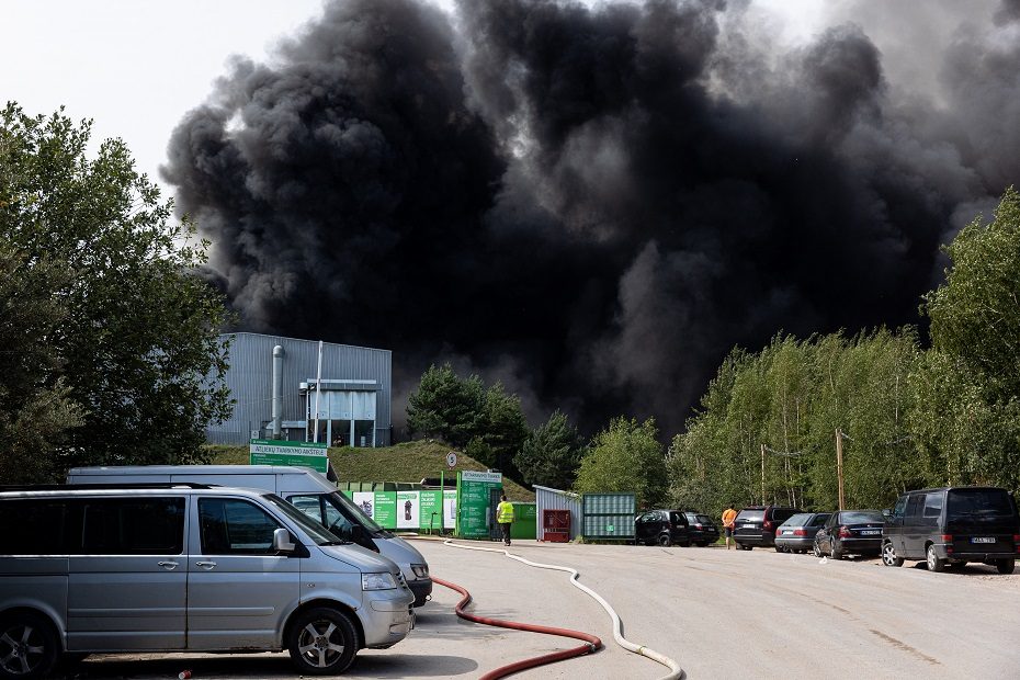 „Ecoservice“ vadovė: gaisro židinys – aiškus, priežastys dar nustatinėjamos