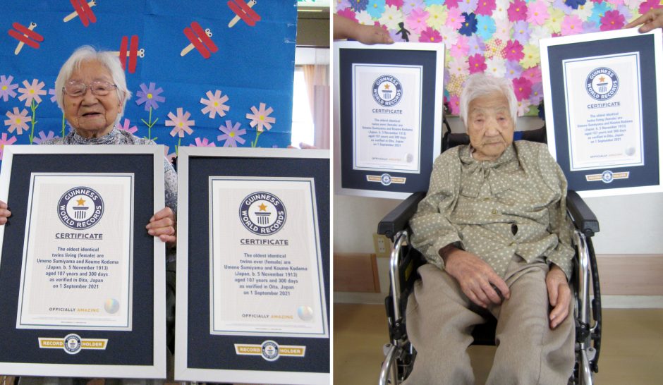 Vyriausioms identiškoms pasaulio dvynėms – 107 metai