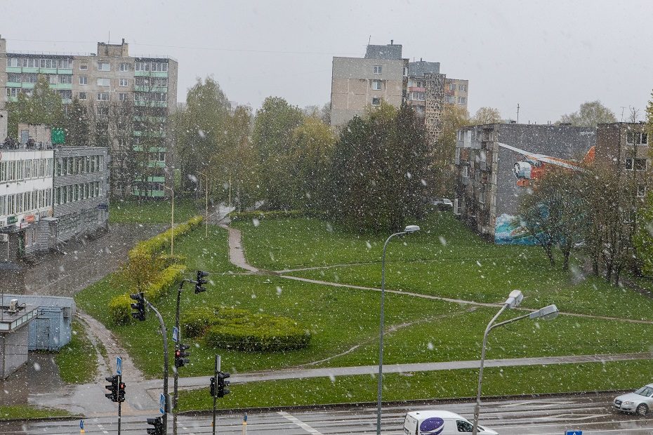 Šlabdriba ir sniegas kloja Kauną