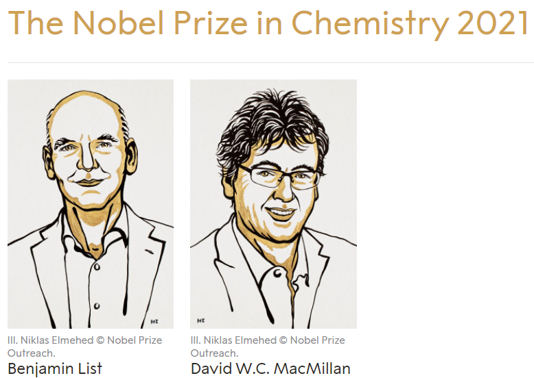 Nobelio chemijos premija atiteko organinių katalizatorių kūrėjams iš JAV ir Vokietijos