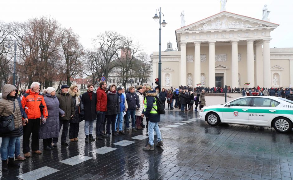 A. Tapinas pasidalijo įspūdžiais po mitingo: ėjome kaip dvi bangos