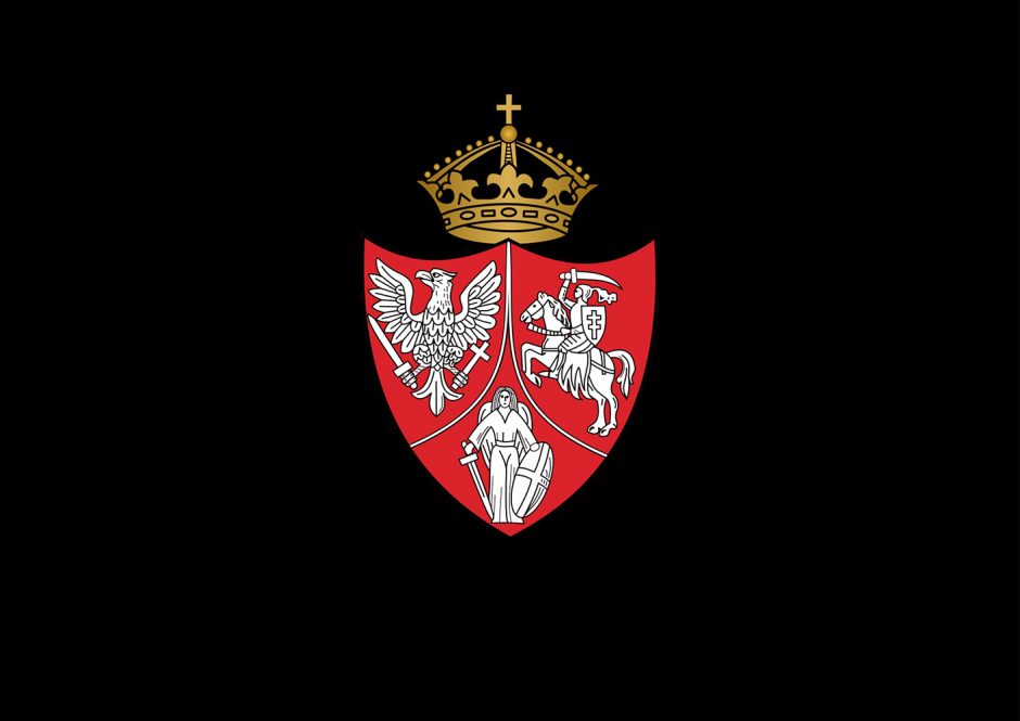 1863–1864 metų sukilimo herbu nušvis Prezidentūra Varšuvoje ir Vilniaus rotušė