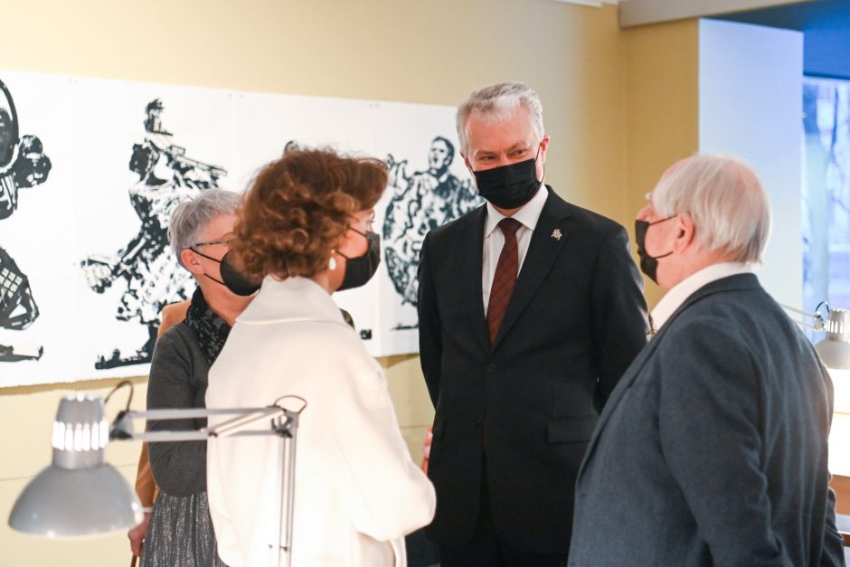 Prezidentas lankosi Nacionaliniame M. K. Čiurlionio dailės muziejuje