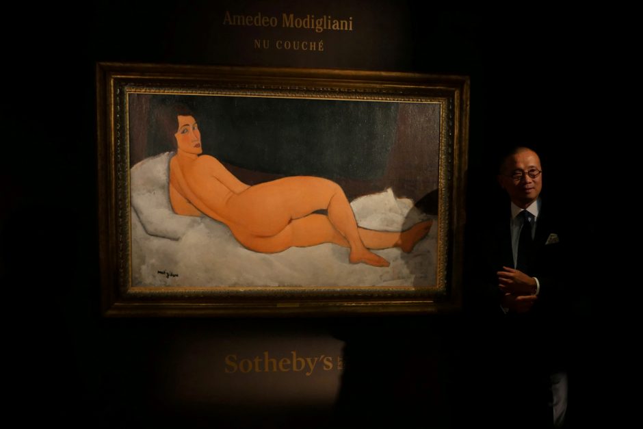A. Modigliani paveikslas aukcione nupirktas už 157 mln. dolerių