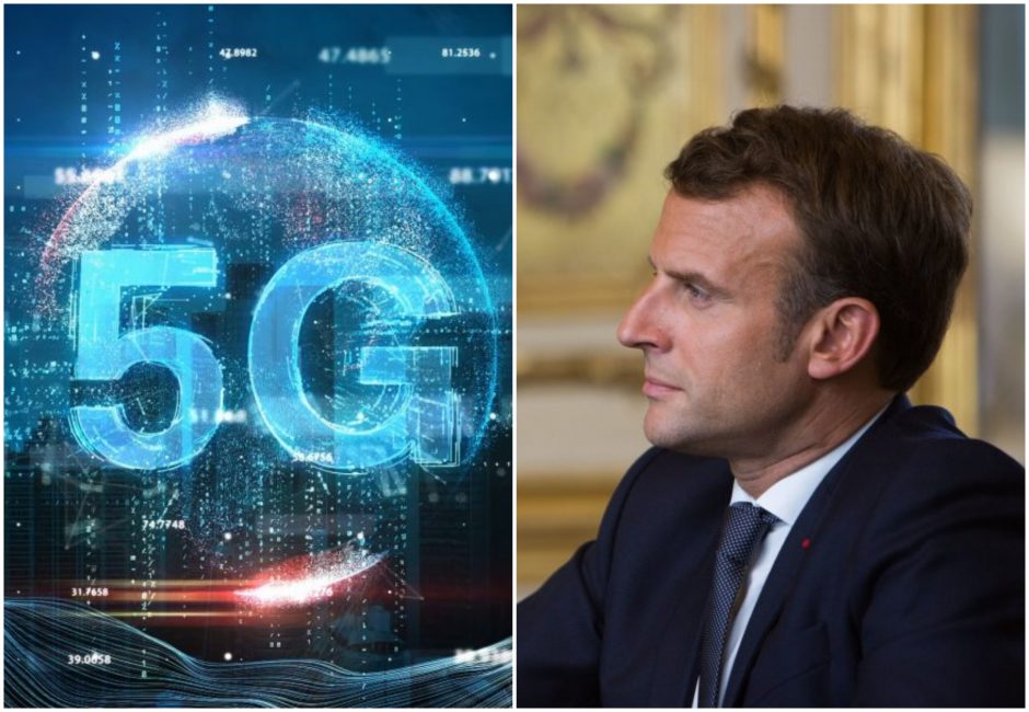 E. Macronas gina 5G technologijas: negrįšime prie žibalinės lempos