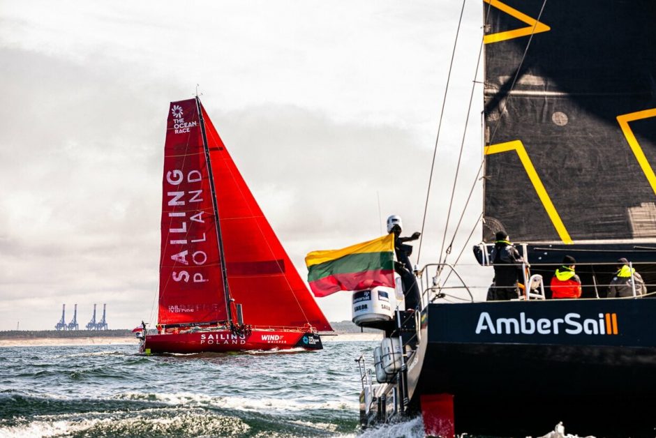 Istorinis startas: „Ambersail-2“ pradeda kovą „The Ocean Race Europe“ varžybose