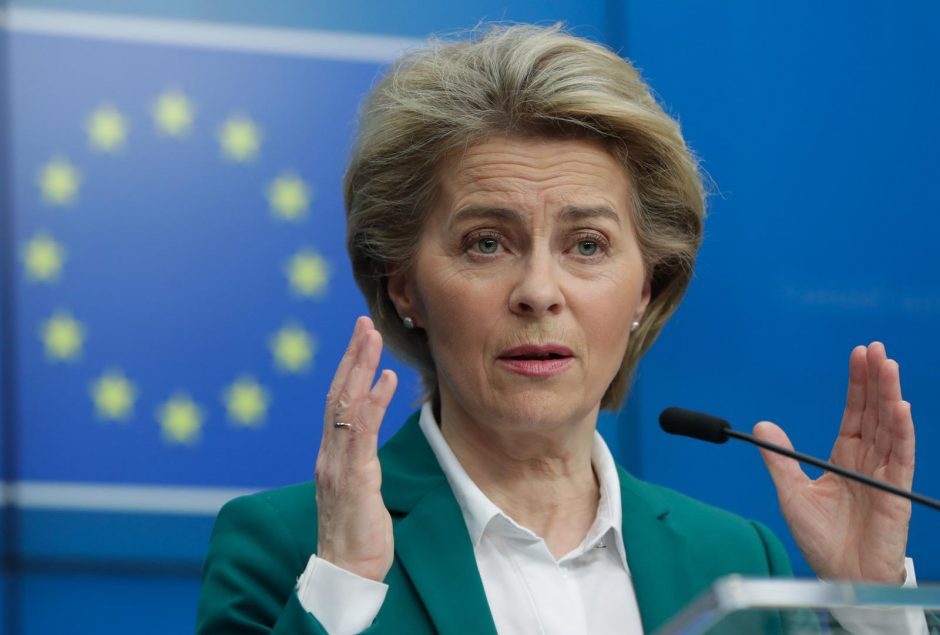 EK vadovė ragina dėl pandemijos kurti „Europos sveikatos sąjungą“