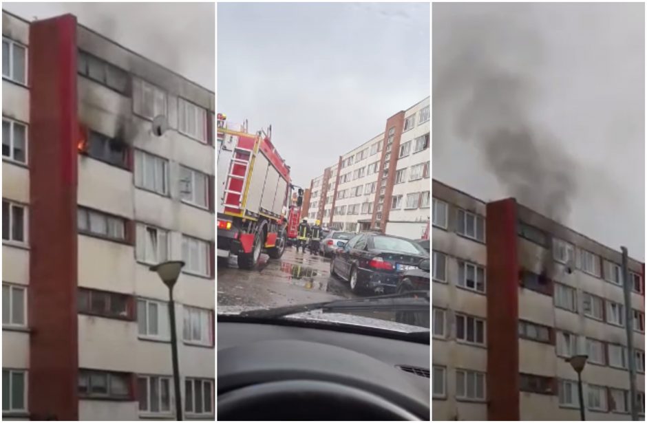 Debreceno gatvėje – gaisras daugiabučio virtuvėje: iš namo evakuoti gyventojai
