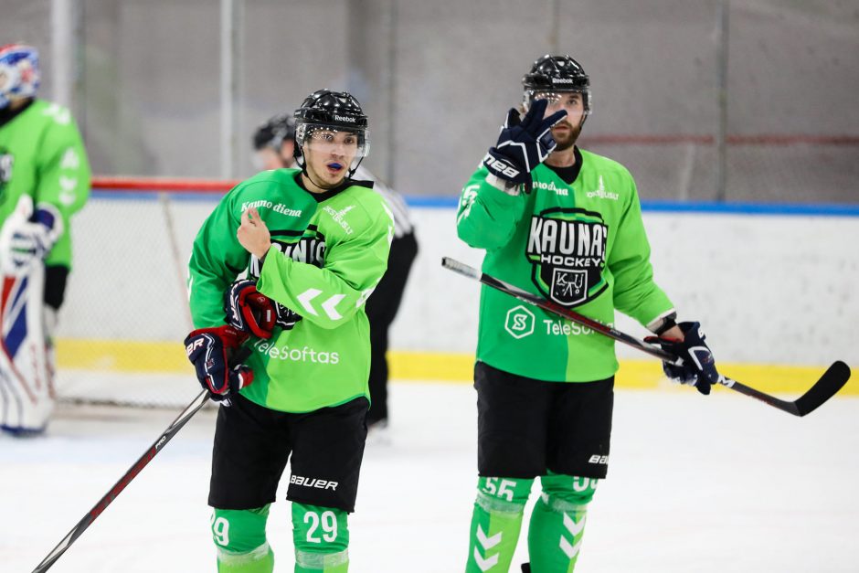 „Kaunas Hockey“ išvykoje nukovė Lietuvos čempionato lyderius