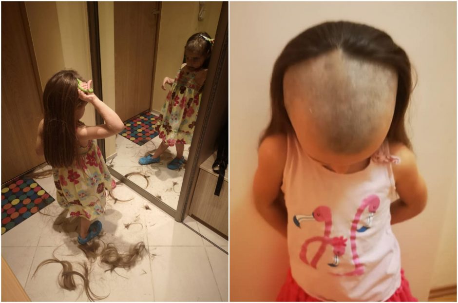 Vaikiški sumanymai – mažametė nusirėžė plaukus: bausti ar toleruoti?