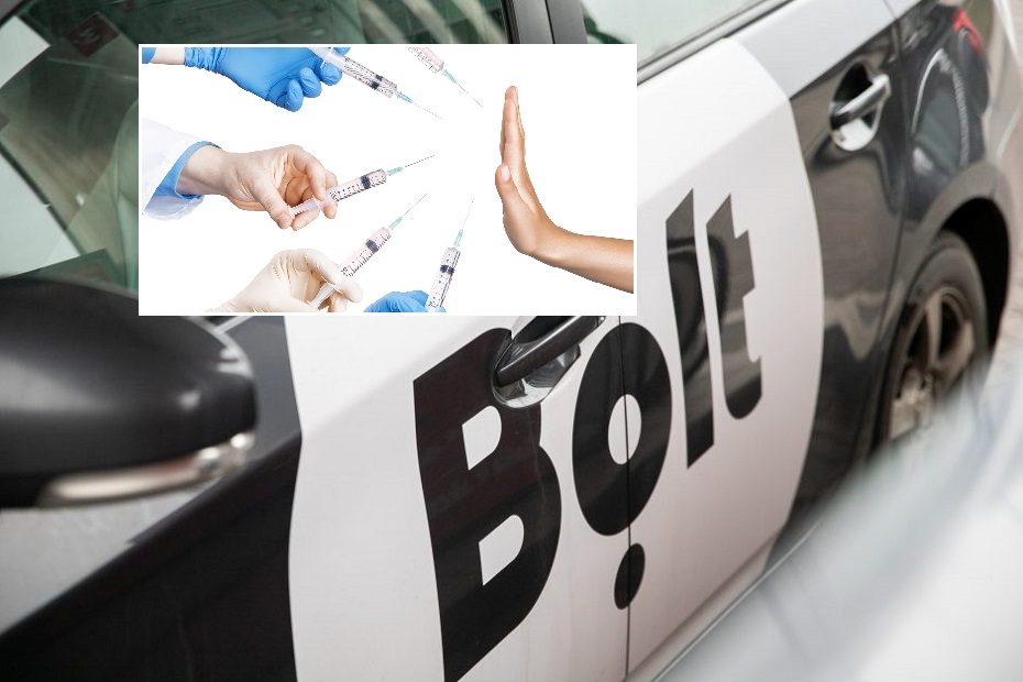 Akibrokštas: išgirdęs, kad keleivis vyksta skiepytis, „Bolt“ vairuotojas jį išlaipino iš automobilio