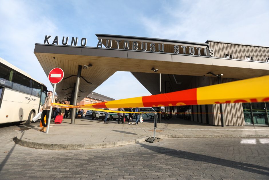 Sekmadienį atominės bombos ieškota ne tik Kauno, bet ir Vilniaus autobusų stotyse