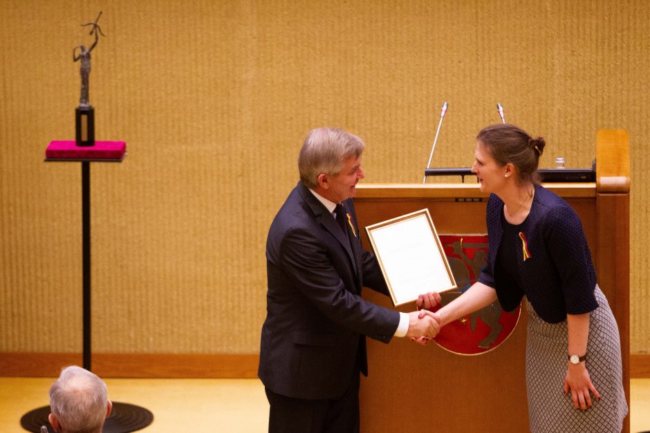 Nepriklausomybės premijos laureatė: nepriimkime laisvės kaip privilegijos