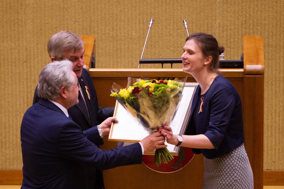 Nepriklausomybės premijos laureatė: nepriimkime laisvės kaip privilegijos