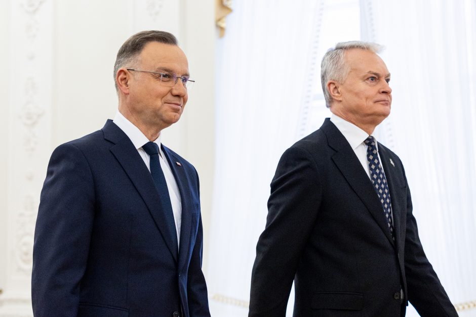 G. Nausėda Vilniuje susitiko su Lenkijos prezidentu A. Duda
