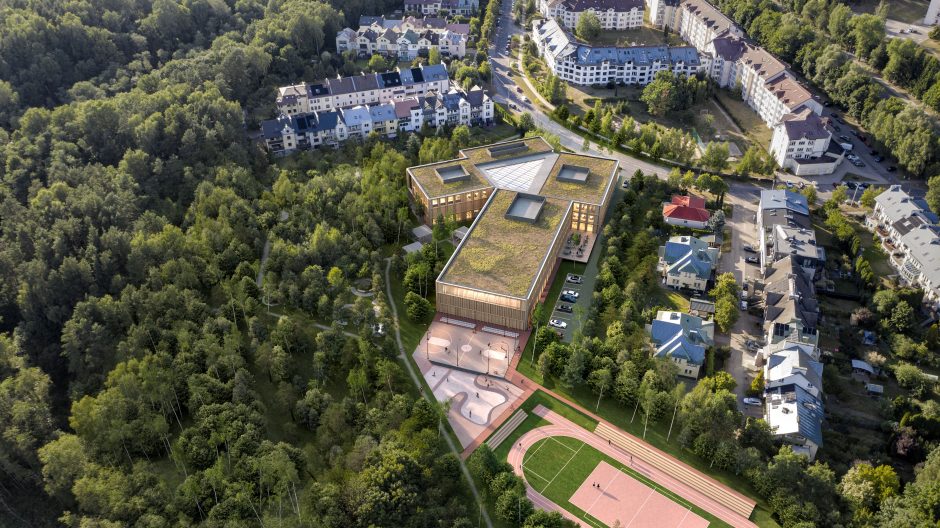 Pasirašyta sutartis dėl Verkių gimnazijos projektavimo, statybos kaina – apie 20 mln. eurų