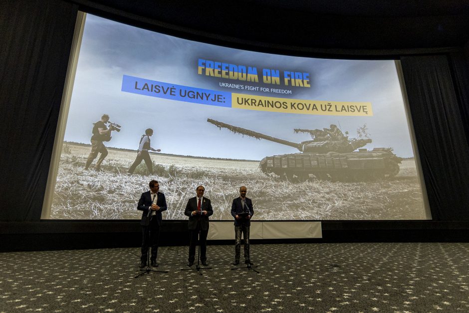 Filmo „Laisvė ugnyje: Ukrainos kova už laisvę“ premjera
