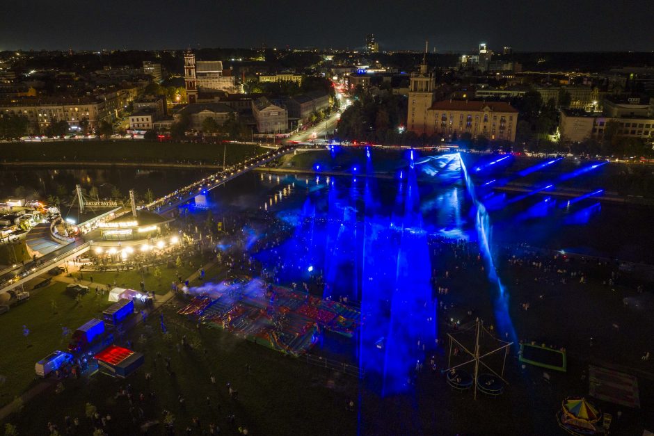Didžiausias Lietuvoje lazerių šou „Future Vilnius“