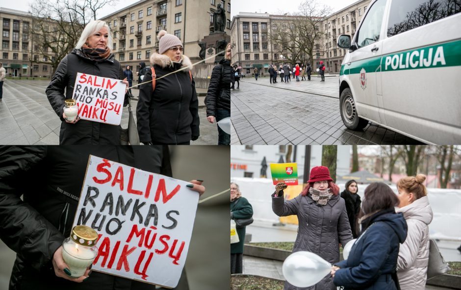 Kaune tėvai vėl protestuoja prieš „gpasą“ vaikams: „Šalin rankas nuo mūsų vaikų“