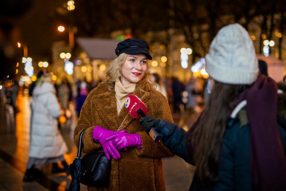 Įžiebta pagrindinė sostinės Kalėdų eglė