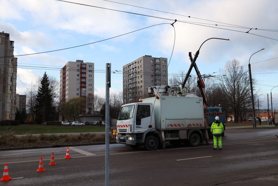 Neeilinė situacija S. Žukausko gatvėje: teko stabdyti eismą