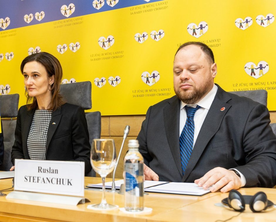 Ukrainos Aukščiausiosios Rados pirmininkui Seime bus įteikta A. Stulginskio žvaigždė