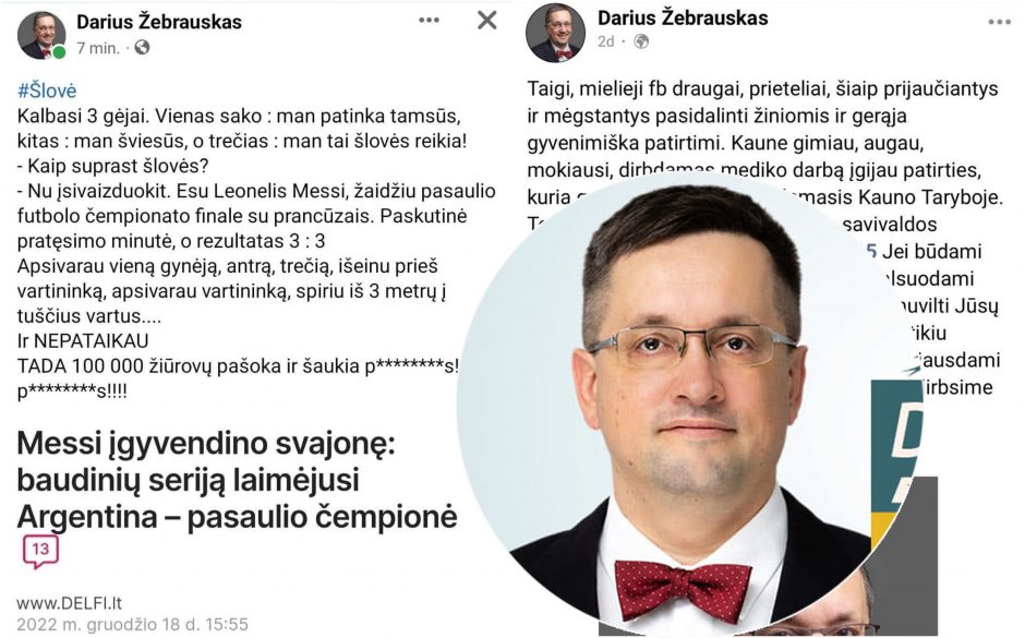 Konservatorius prisišnekėjo: įžeidžiantis anekdotas kainavo vietą tarp kandidatų į Kauno tarybą