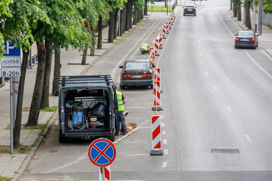 Kauno centre – mažiau parkavimo vietų: kas vyksta?