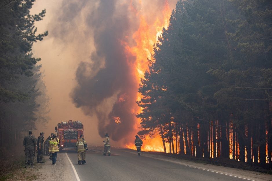 Rusijoje per miškų gaisrus žuvo mažiausiai vienas žmogus
