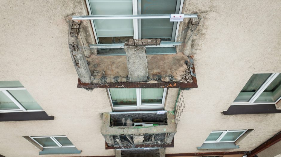 Miesto centre – tiksinti bomba: didžiausią nerimą kelia balkonai