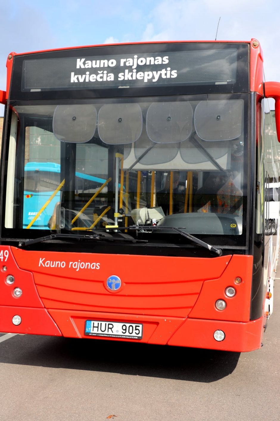 Kauno rajone darbą pradeda skiepų autobusas