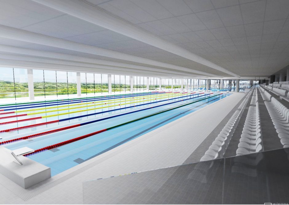 Oficialu: Nemuno saloje pradėtos vandens sporto centro statybos