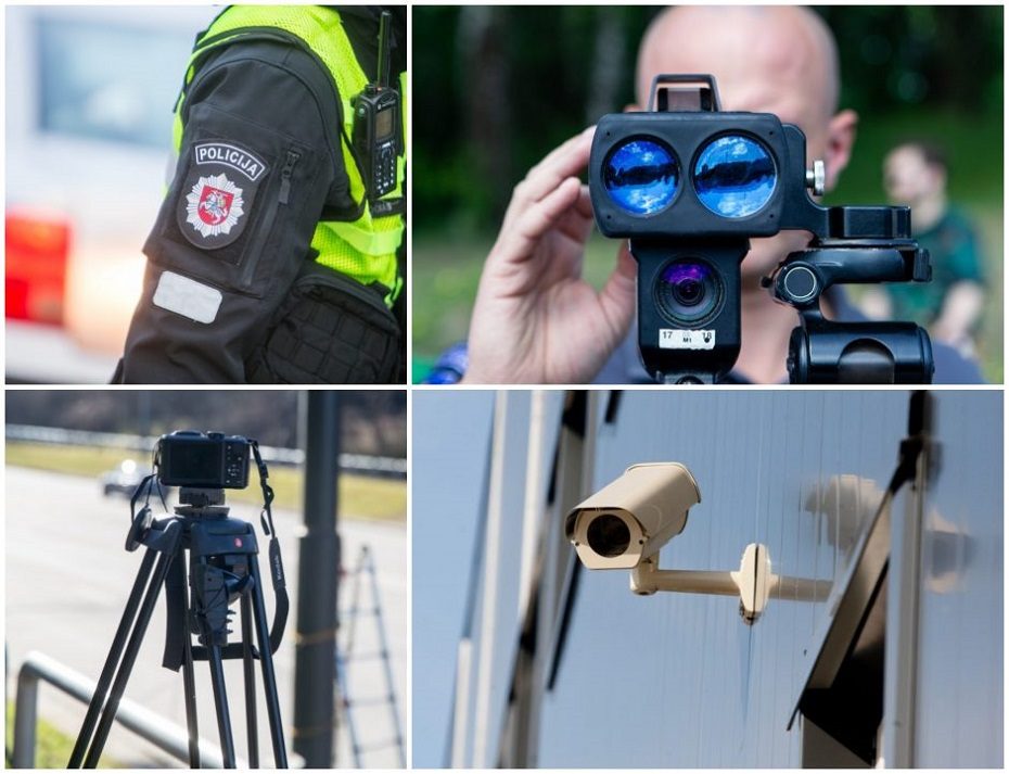 Policija judėjimo kontrolei imasi ne tik trikojų: naudos vaizdo kameras, mobilią aplikaciją