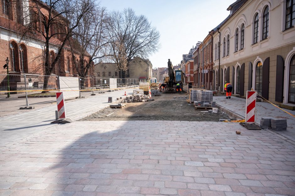 Kauniečiai kviečiami pamatyti ir įvertinti atnaujinto Vilniaus gatvės grindinio pavyzdį
