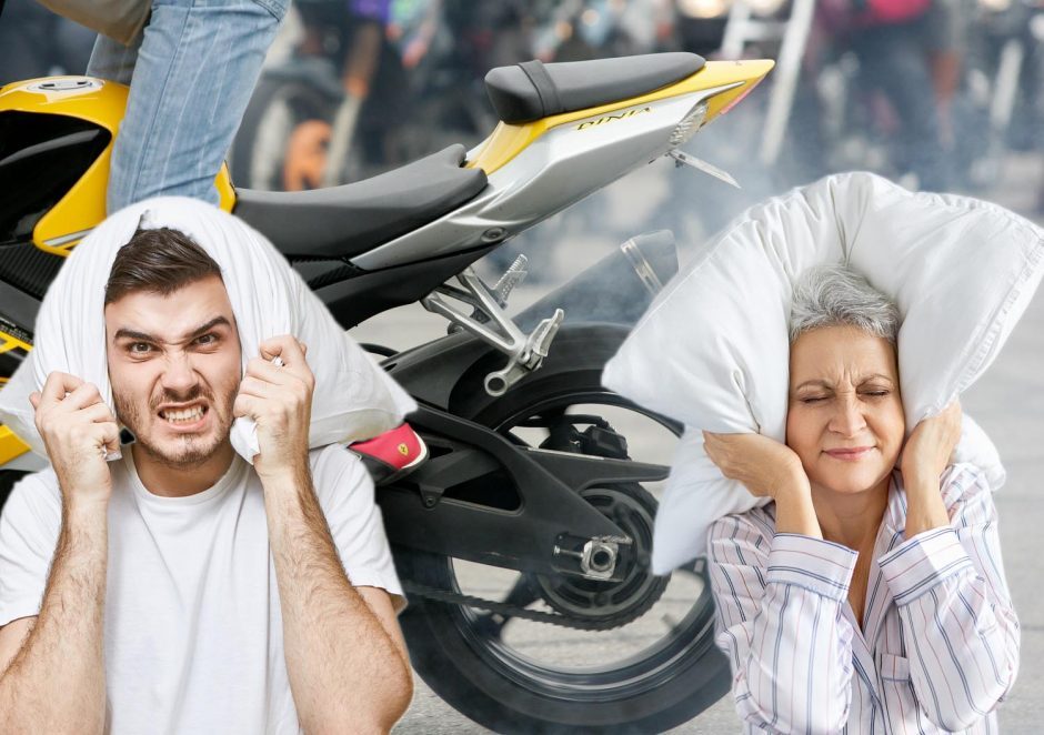 Kai kurie miestai jau uždėjo apynasrį motociklininkams: už triukšmą – baudos