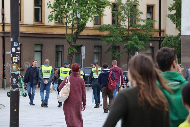 Kauno policijos vadas apie krepšiniu alsuojantį savaitgalį: didesnių incidentų nebuvo