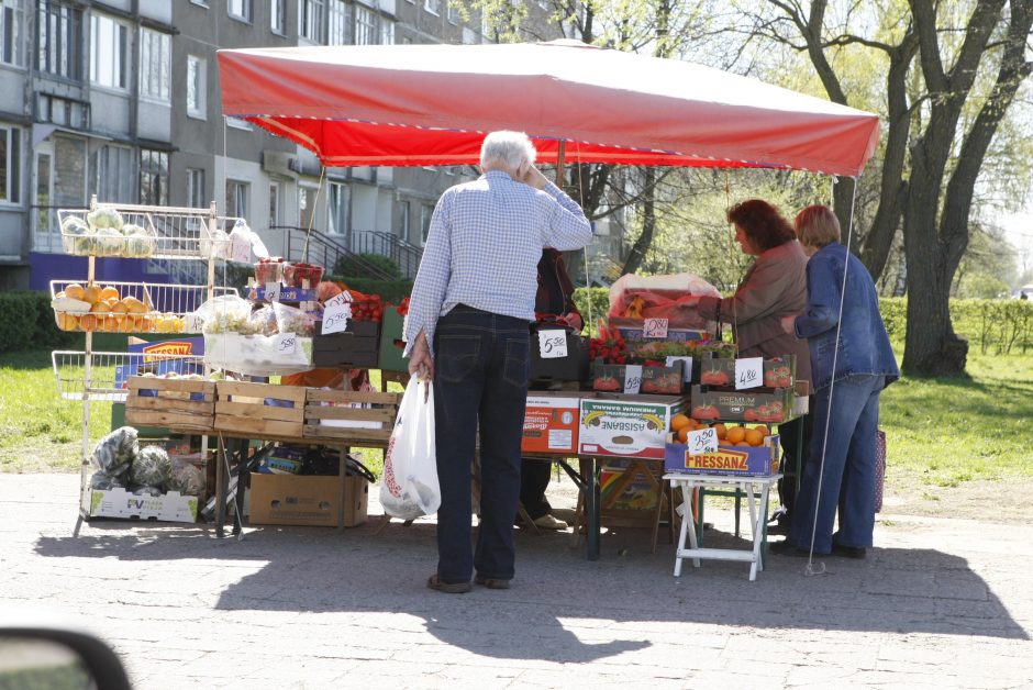 Lauko prekeiviai gudrauja