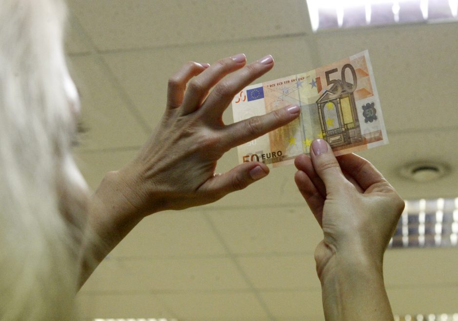 Dėl 50 eurų banknotų – baimė