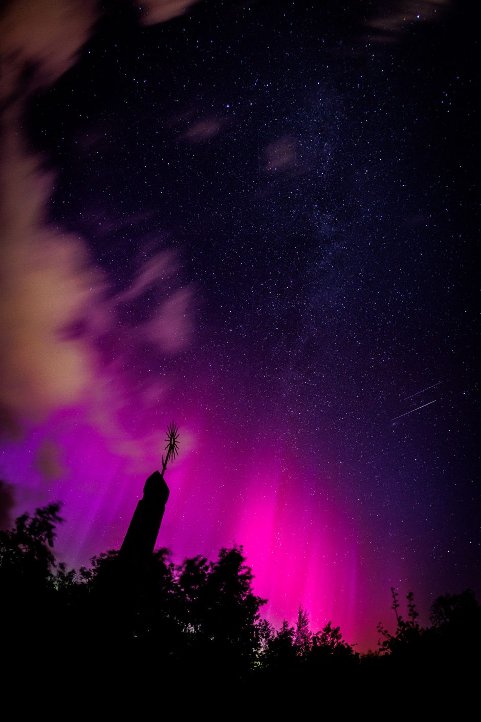 Lietuvoje pasirodė meteorų lietus ir Šiaurės pašvaistė