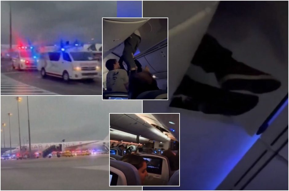 Siaubinga turbulencija skrydyje iš Ispanijos: žmogų teko traukti iš bagažo lentynos