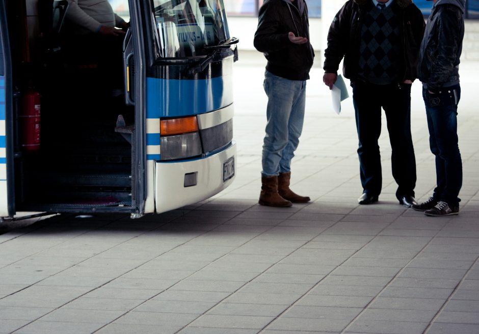 Parengtas turistinių autobusų stovėjimo vietų Vilniuje žemėlapis