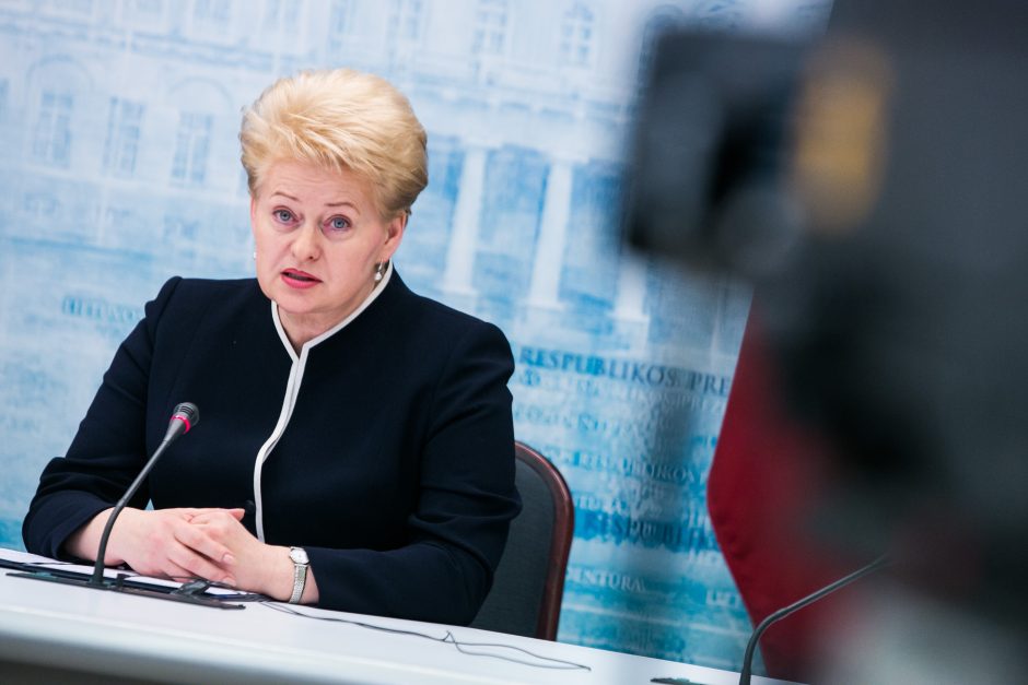 D. Grybauskaitė apie permainas Seimo vadovybėje: apsivalymas yra sveikintinas